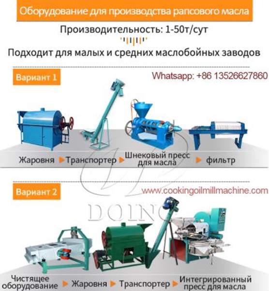 1-10т/д оборудование для производства рапсового масла цена