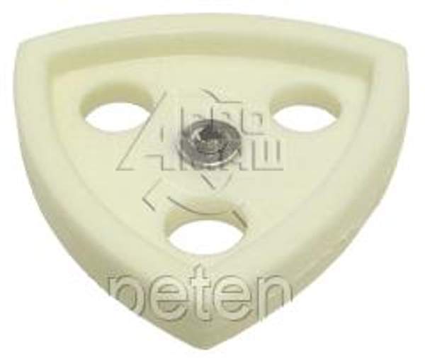 1021 очиститель сит полимерный с металлической кнопкой треугольный без гвоздиков (для сит до 200 мкм)