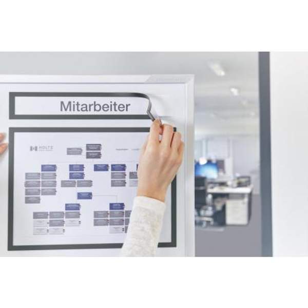 11 318 01 Магнитая слайд-рамка, серая, А4 горизонт./А3 верт., 5 шт/уп