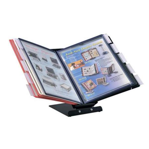 1127 Демосистема (перекидная система) настольная/настенная Office Force, 10 панелей, поворотный механизм