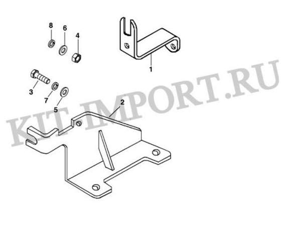 11n12-08091 Кронштейн для Кронштейна троса привода рейки ТНВД — позиция № 1