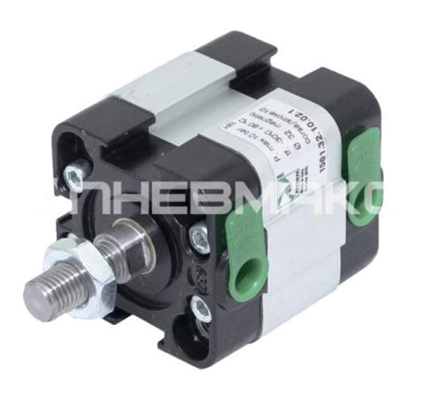 1581.32.0010.02.1 - Цилиндр пневматический компактный по UNITOP RU-P/6-Р/7, двустороннего действия, диаметр поршня 32мм, ход 10мм, внешняя резьба на штоке, магнит