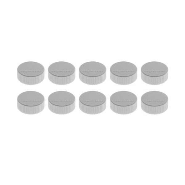 16 600 01 Магниты Magnetoplan Magnum, сила 2 кг, диаметр 34 мм, 10 шт, серые