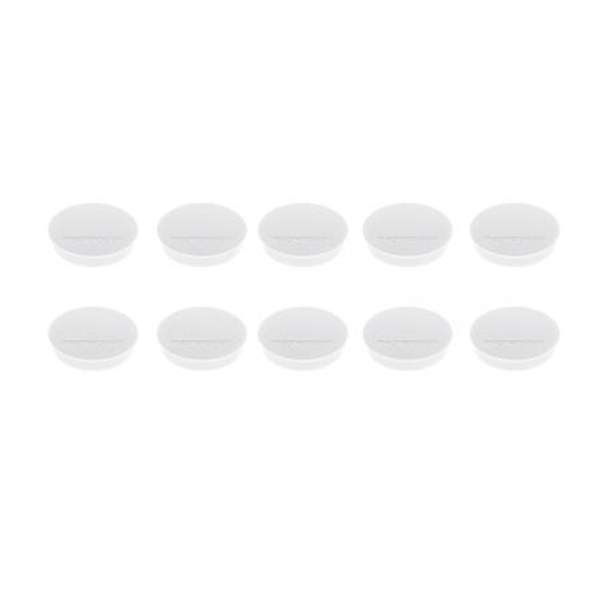16 642 00 Магниты Magnetoplan Standard, сила 0,7 кг, диаметр 30 мм, 10 шт, белые