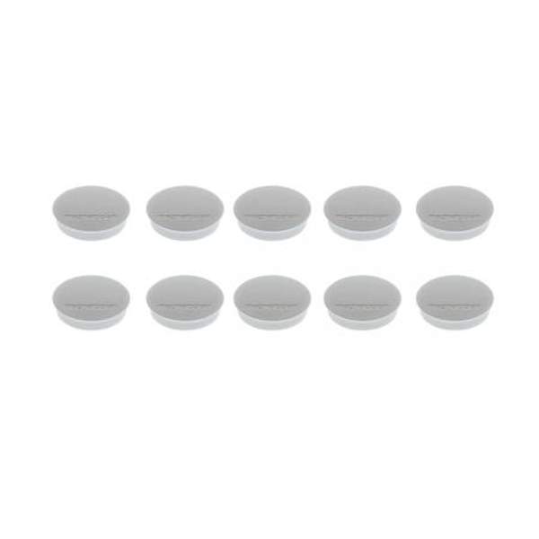 16 642 01 Магниты Magnetoplan Standard, сила 0,7 кг, диаметр 30 мм, 10 шт, серые