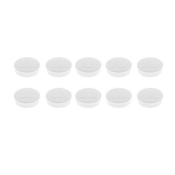16 645 00 Магниты Magnetoplan Hobby, сила 0,3 кг, диаметр 25 мм, 10 шт, белые