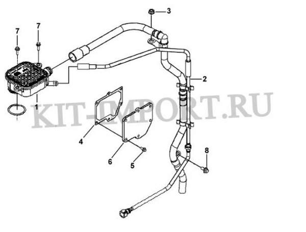 3964093 Маслоуловитель для Системы вентиляции картера BR9239 — позиция № 1