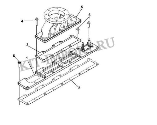 3992090 Прокладка уплотнительная для Впускного коллектора — позиция № 3