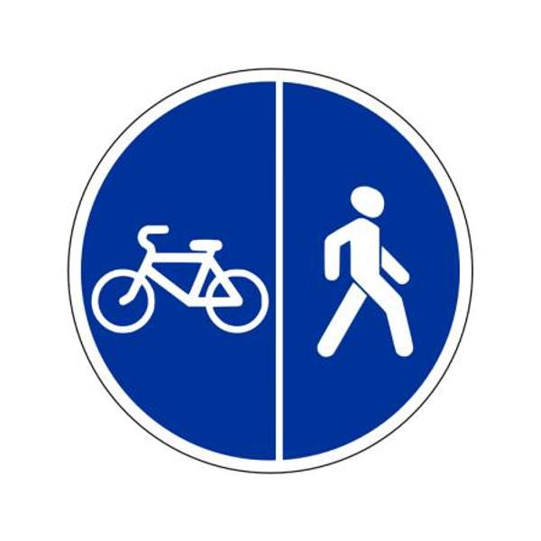 4.5.4 "пешеходная и велосипедная дорожка с разделением движения"