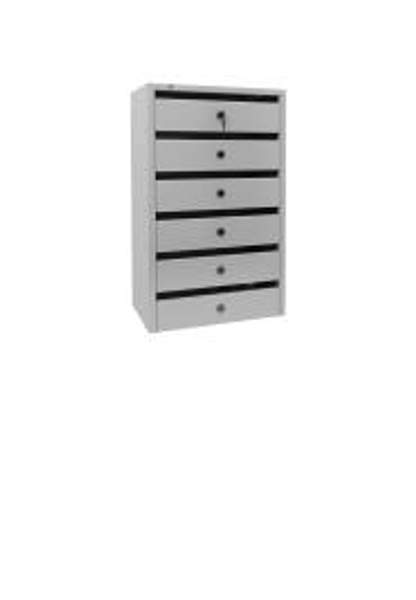 6-и секционный почтовый ящик Оптима для подъездов многоквартирных домов