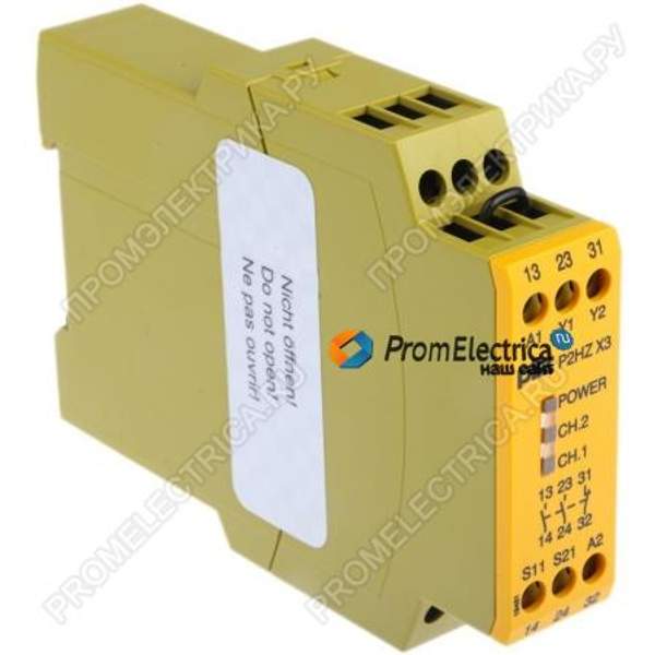774350 Реле безопасности 24ВDC Контакты: NC + NO x2 Выходы:3 Pilz