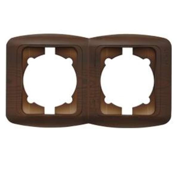 ABB TUNA рамка 2-местная вертикальная тм. орех EL-BI ABB