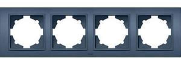 ABB ZENA рамка 4-местная горизонт. синяя EL-BI ABB