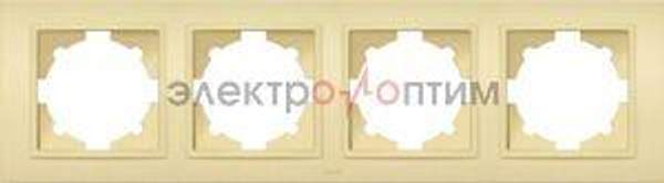 ABB ZENA рамка 4-местная горизонт. светло-желтая EL-BI ABB