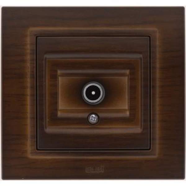ABB ZENA темн. орех - розетка СУ телевизионная 1-местная модуль EL-BI ABB
