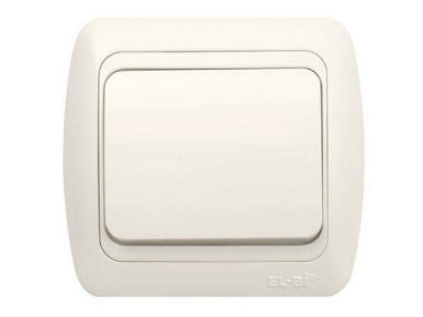 ABB ZIRVE крем - розетка СУ 1-местная с/з крышка EL-BI