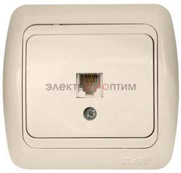 ABB ZIRVE крем - розетка СУ компьютерная 1-местная EL-BI ABB