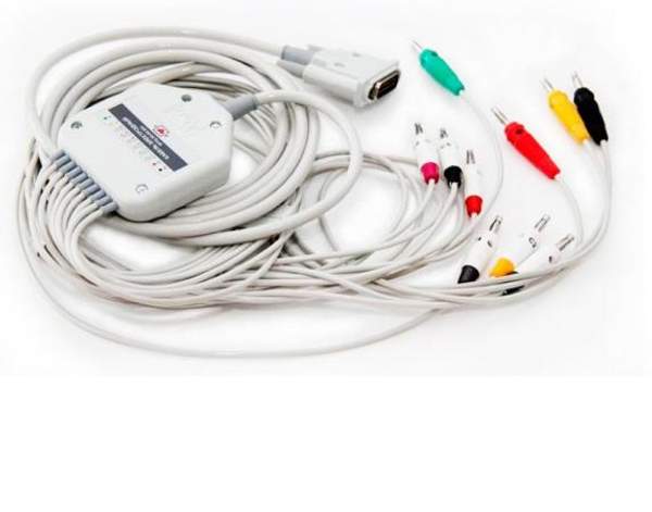 Абель пациента (отведений) для ЭКГ Schiller AT3, AT5, AT6, CS6, AT10, AT10 Plus, AT60, AT101, AT102, AT102-Plus, AT104, AT110, C6, CS100, CS200, MS2010, MS2015