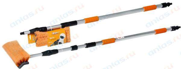 AIRLINE Щетка для мытья телескопическая на шланг 300 см расщепл. с краном щетка 25 см Airline AB-H-05