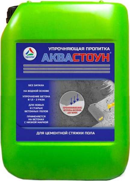 Аквастоун - пропитка для бетонных полов на водной основе. Тара 24кг