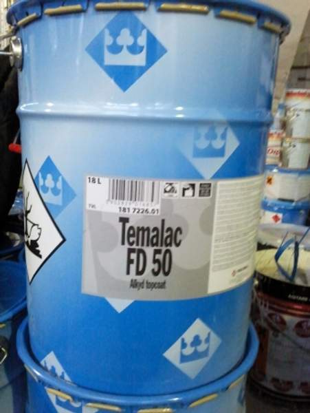 Алкидная краска Темалак ФД 50 (Temalac FD 50) RAL Тиккурила