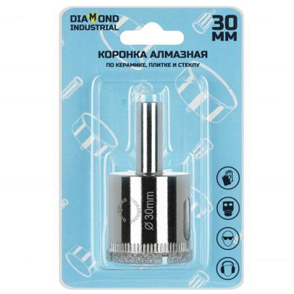 Алмазная коронка по керамике, плитке и стеклу 30 мм Diamond Industrial