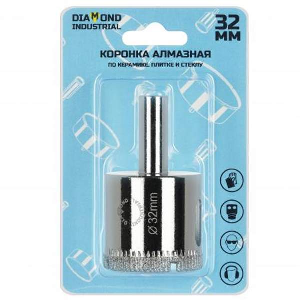 Алмазная коронка по керамике, плитке и стеклу 32 мм Diamond Industrial