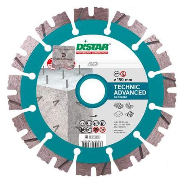 Алмазный диск 150 мм Technic Advanced DiStar 5D