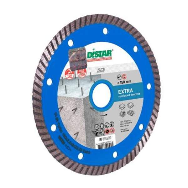 Алмазный диск 150 мм Turbo Extra DiStar 5D