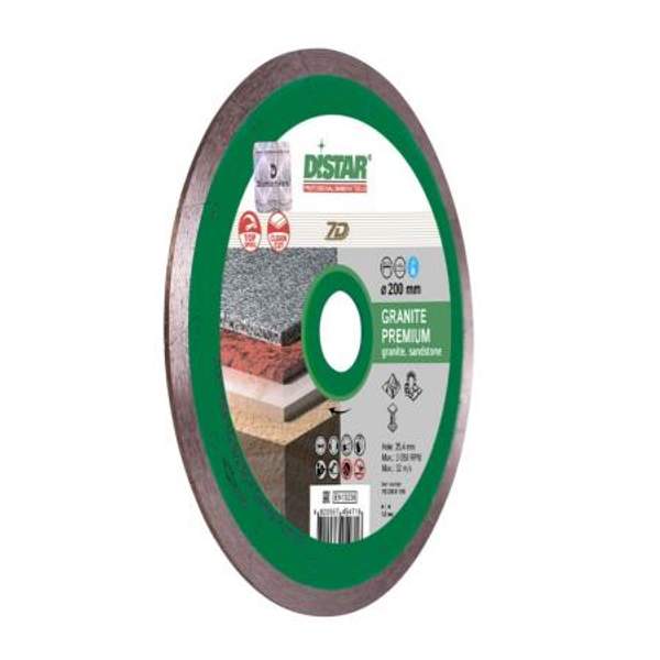 Алмазный диск 200 мм Granite Premium DiStar 7D