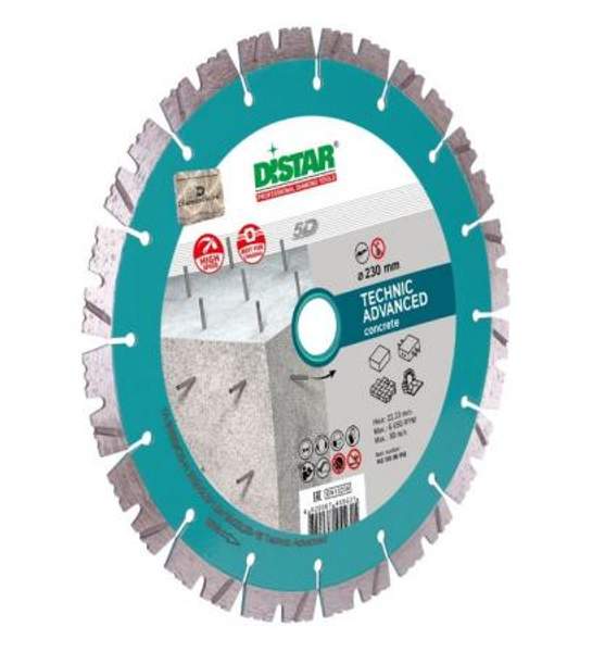 Алмазный диск 230 мм Technic Advanced DiStar 5D