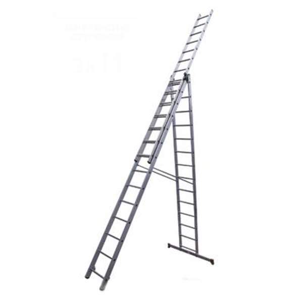 Алюминиевая профессиональная лестница Р3, h=570/1051/1517 см
