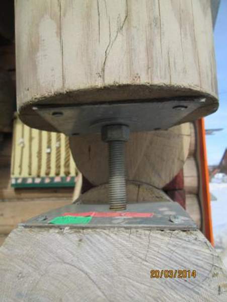 Анкер регулируемый по высоте 100*100*2*20мм. (усадочный)