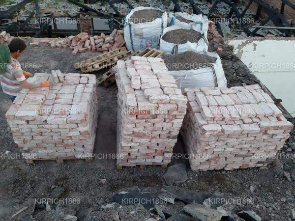 Антикварный старинный кирпич для реставрации 19 века (большемерный)