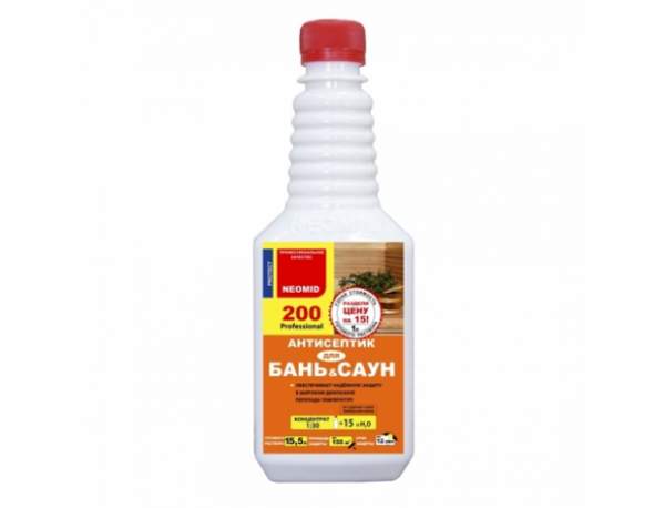 Антисептик для бани Неомид 200 - 0,5 л