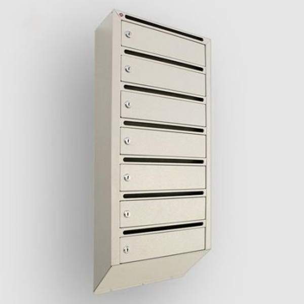 Антивандальный металлический почтовый ящик "Гарант Люкс 7" в подъезд