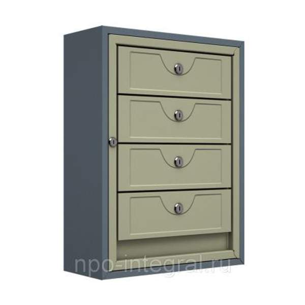 Антивандальный почтовый ящик c замками Титанит 4