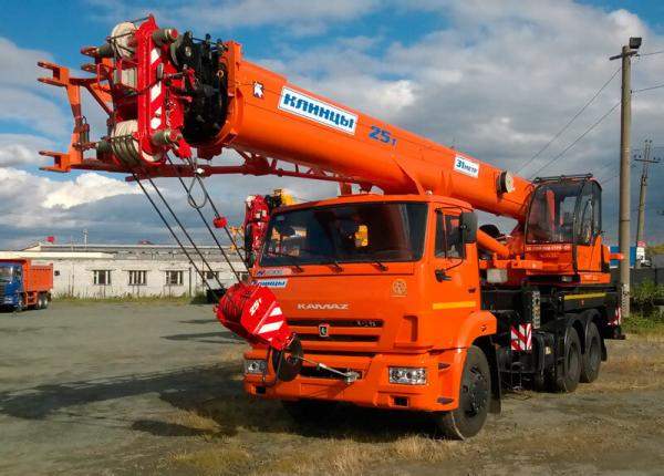 Аренда автокрана, крана «Клинцы КС-55713» 25 тонн