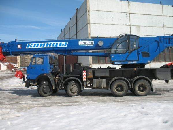 Аренда автокрана, крана «Клинцы КС-65719» КамАЗ-654 40 тонн