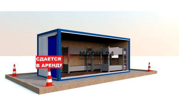 Аренда блок контейнеров жилых утепленных отделка - деревянная вагонка