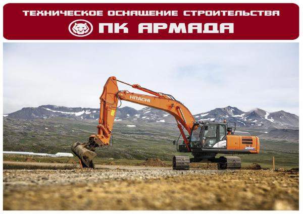 Аренда экскаваторов Hitachi, Komatsu, Caterpillar.
