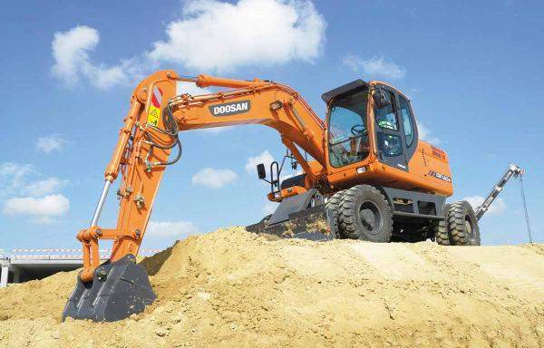 Аренда колёсного экскаватора Doosan DX140W