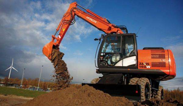 Аренда колёсного экскаватора Hitachi ZX140W