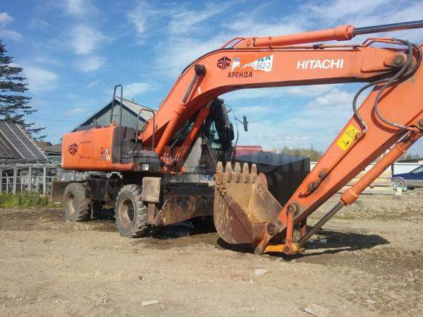 Аренда колёсного экскаватора Hitachi ZX210W