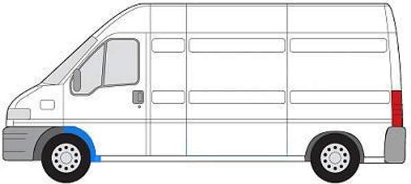 Арка крыла переднего (задняя часть) правая фиат дукато/ пежо боксер / ситроен джампер