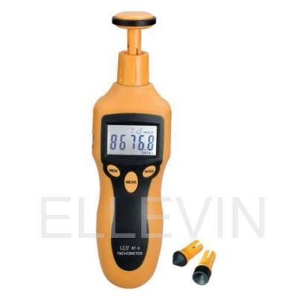 AT-8 Цифровой лазерный фототахометр, контактно-бесконтактный