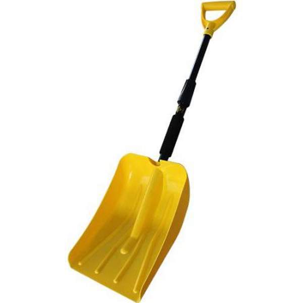 AUTOSTANDART Лопата для снега телескопическая 76-95 см стальная ручка желтая Autostandart 109181