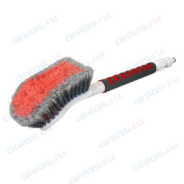 AUTOSTANDART Щетка для мытья на шланг 52 см расщепл. с краном Autostandart 109230