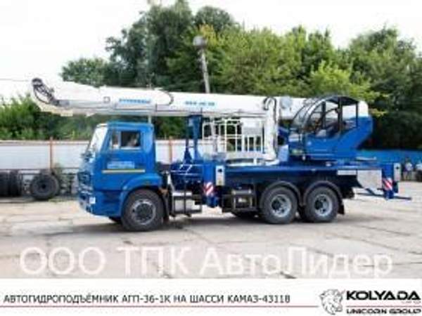Автогидроподъемник АГП-36-1К на шасси КамАЗ-65115 (6 х 6)