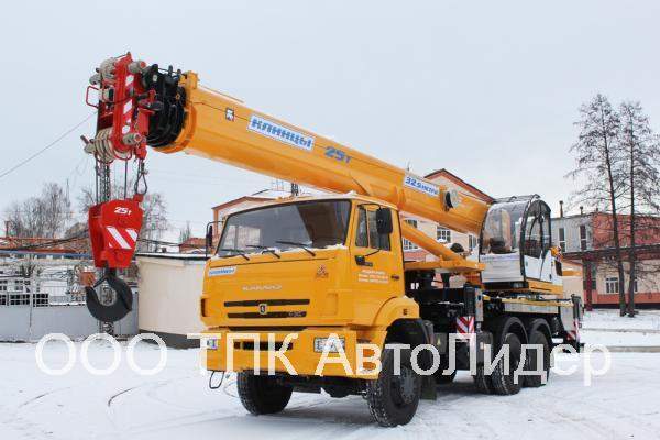 Автокран КС-55713-4К-4В "Клинцы" на шасси КамАЗ-65111 (6 х 6)